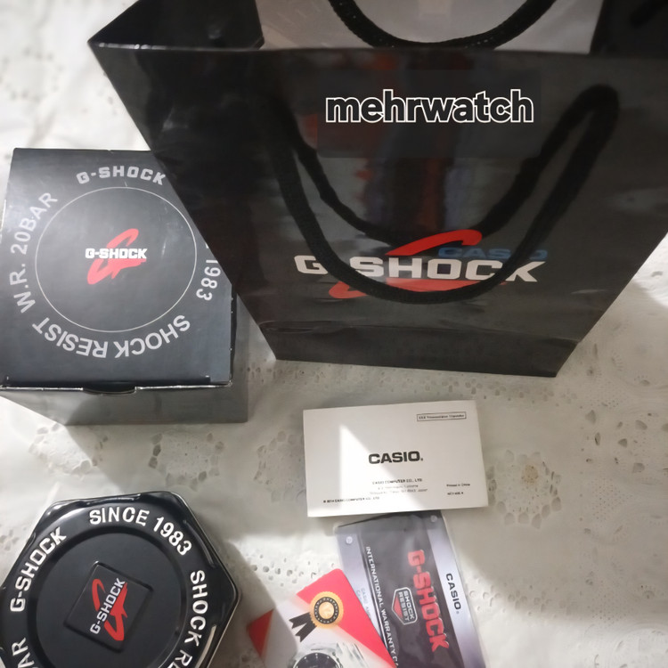 ساعت کاسیو جیشاک خلبانی Gravity master مدل "GA 1100" آبی