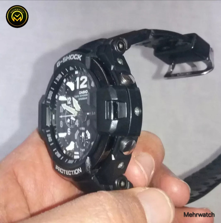 ساعت کاسیو جیشاک خلبانی Gravity master مدل "GA 1100" مشکی