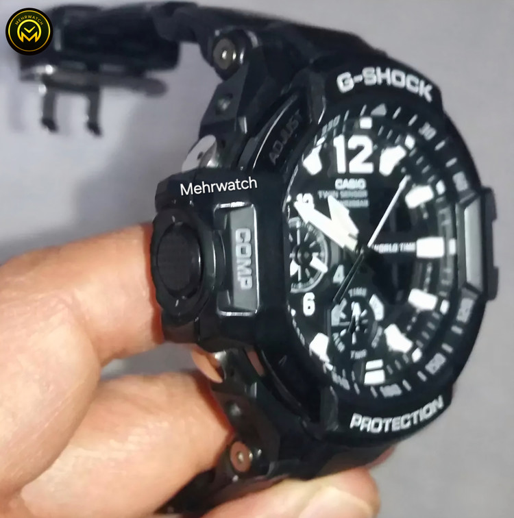 ساعت کاسیو جیشاک خلبانی Gravity master مدل "GA 1100" مشکی