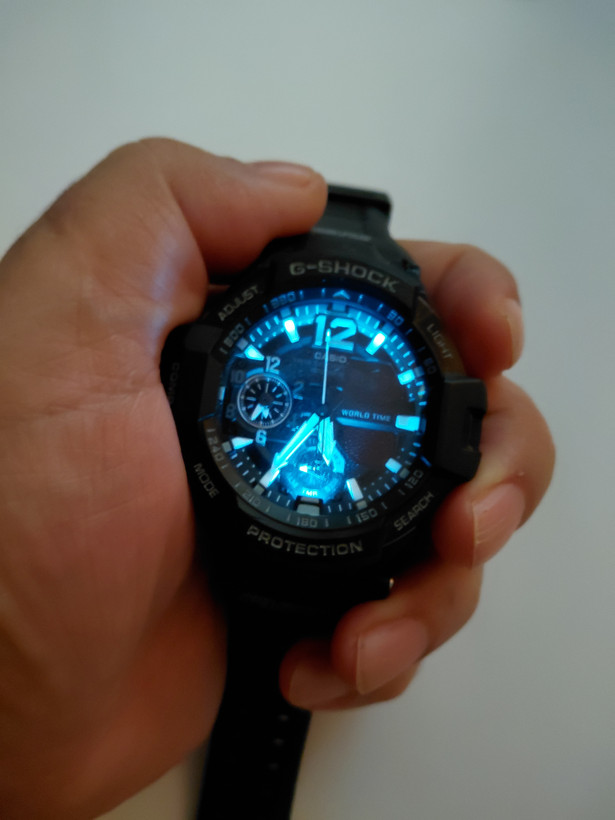 ساعت کاسیو جیشاک خلبانی Gravity master مدل "GA 1100" مشکی
