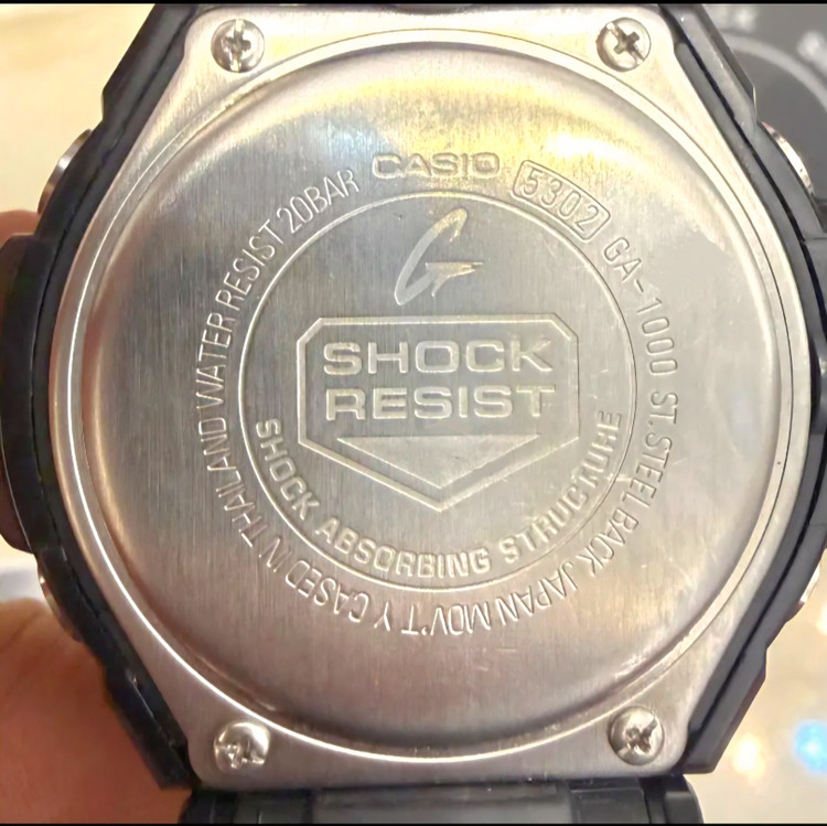 ساعت کاسیو جیشاک خلبانی Gravity master مدل "GA 1۰00" سفید